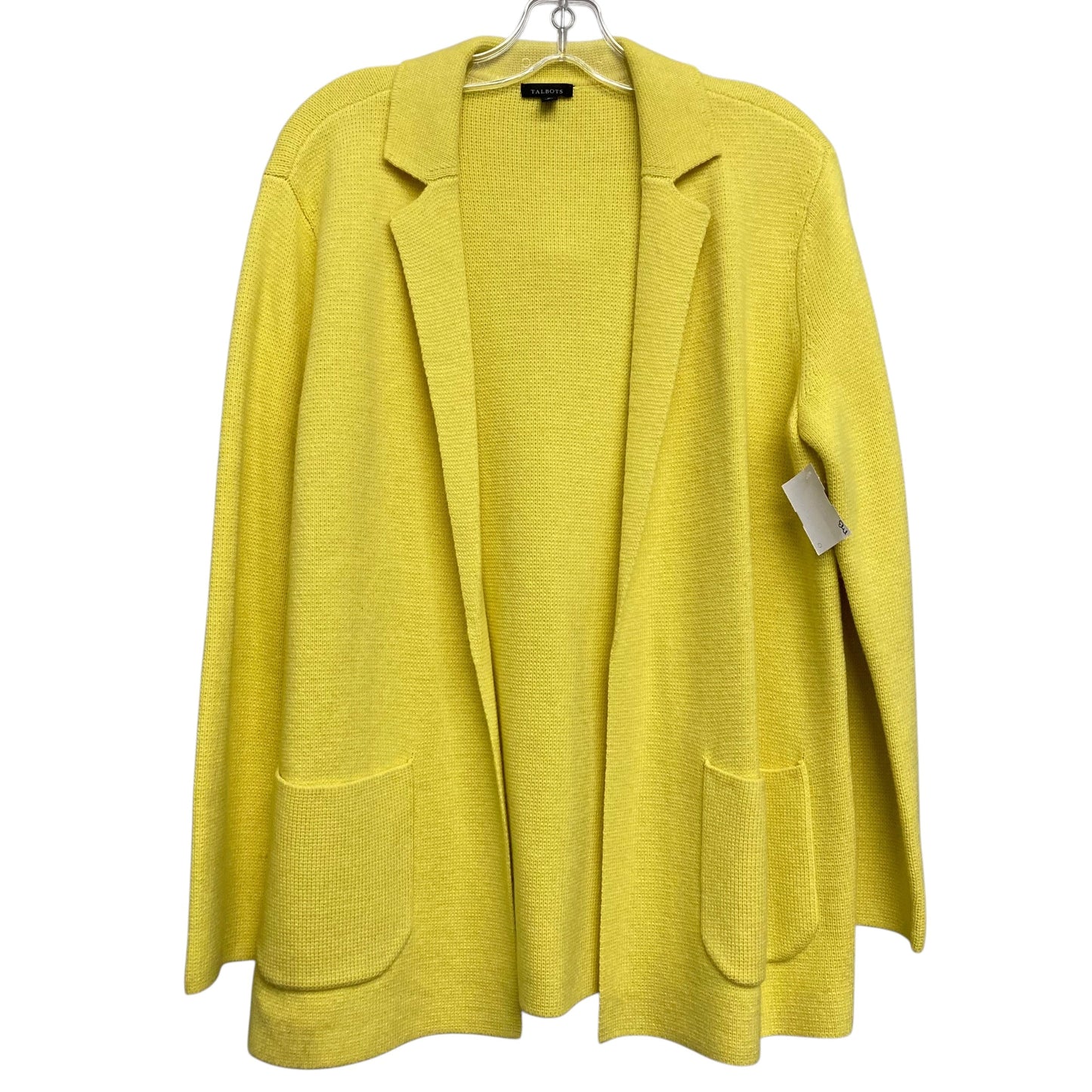 Sweater Cardigan By Talbots In Yellow, Size:S