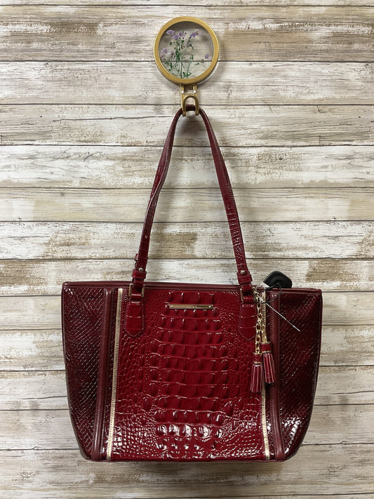 Tote Designer By Brahmin In Red, Size:Large