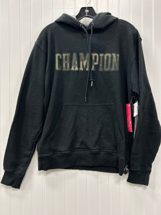 Sweatshirt Hoodie By Champion In Black, Size:M