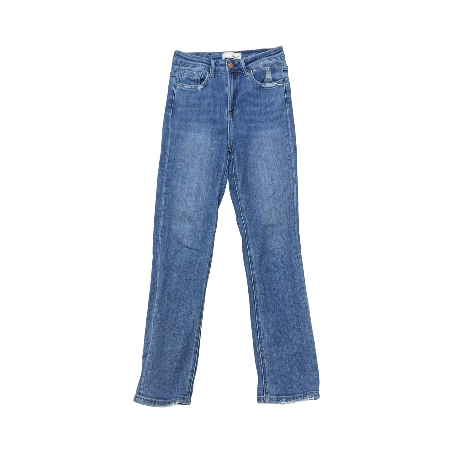 Jeans Straight By Vervet In Blue Denim, Size:2