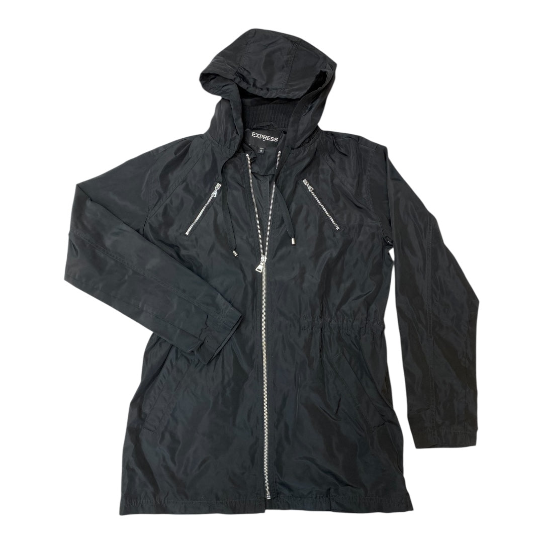Jacket Windbreaker By Express In Black, Size:Xs