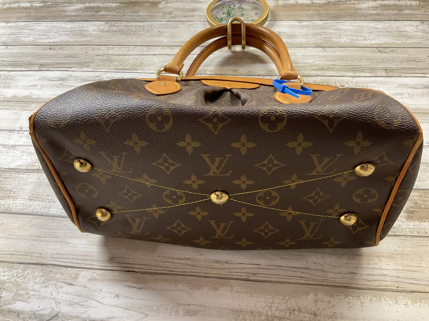 Handbag Luxury Designer By Louis Vuitton In Brown, Size:Medium