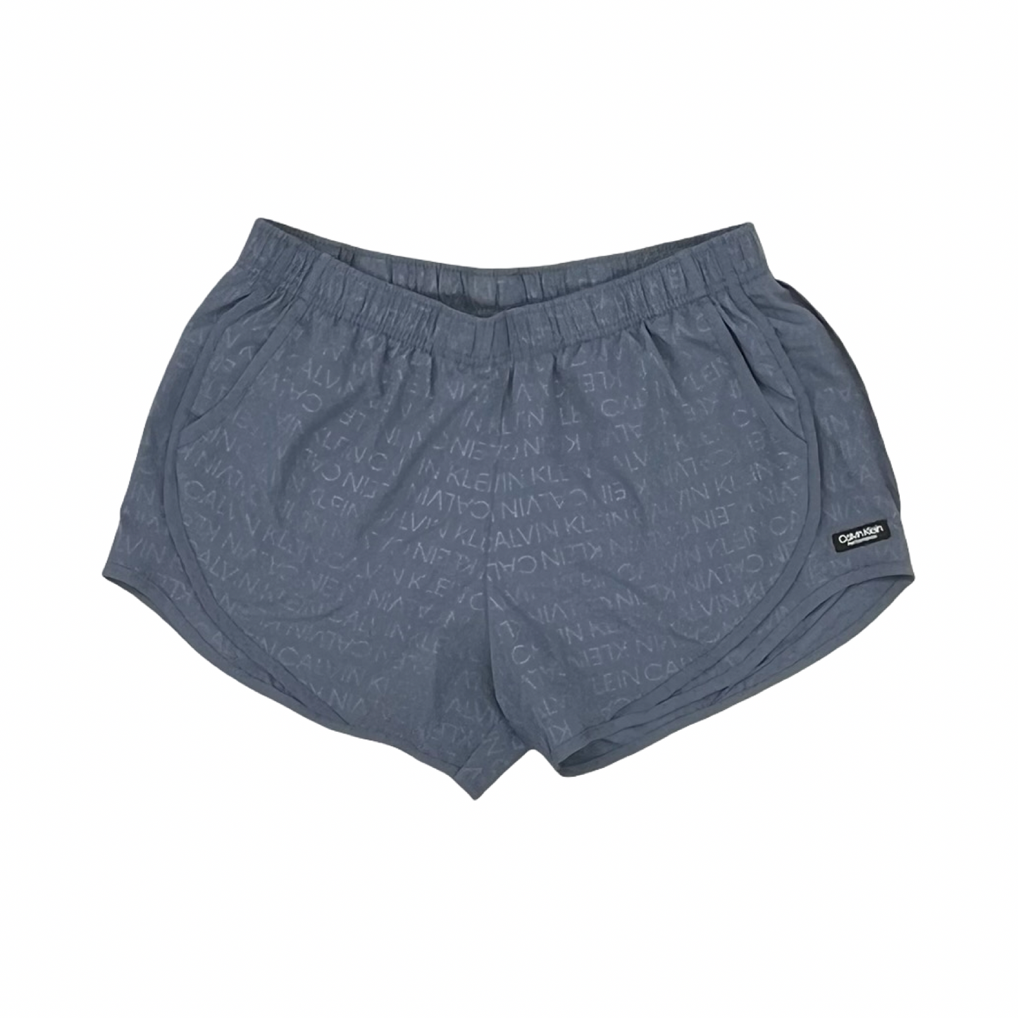 Athletic Shorts By Calvin Klein In Grey, Size:L