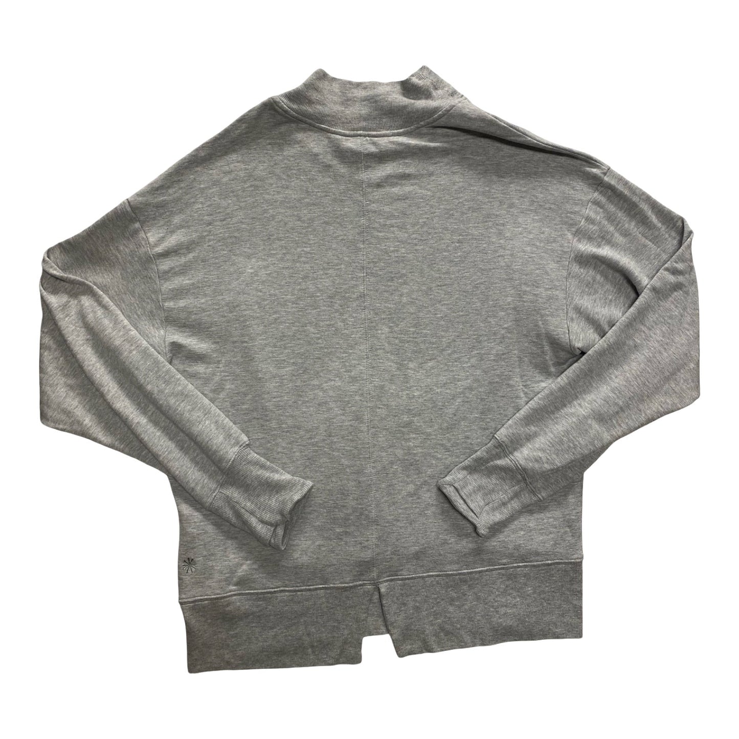 Athletic Top Ls Crewneck By Athleta In Grey, Size:M