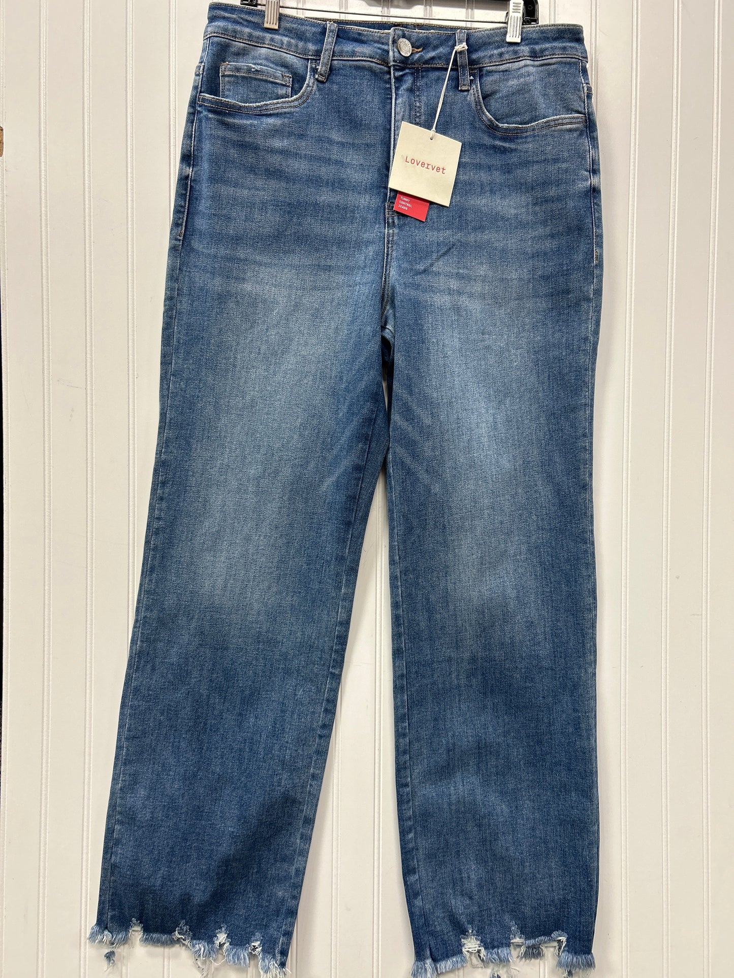 Jeans Wide Leg By Vervet In Blue Denim, Size:16