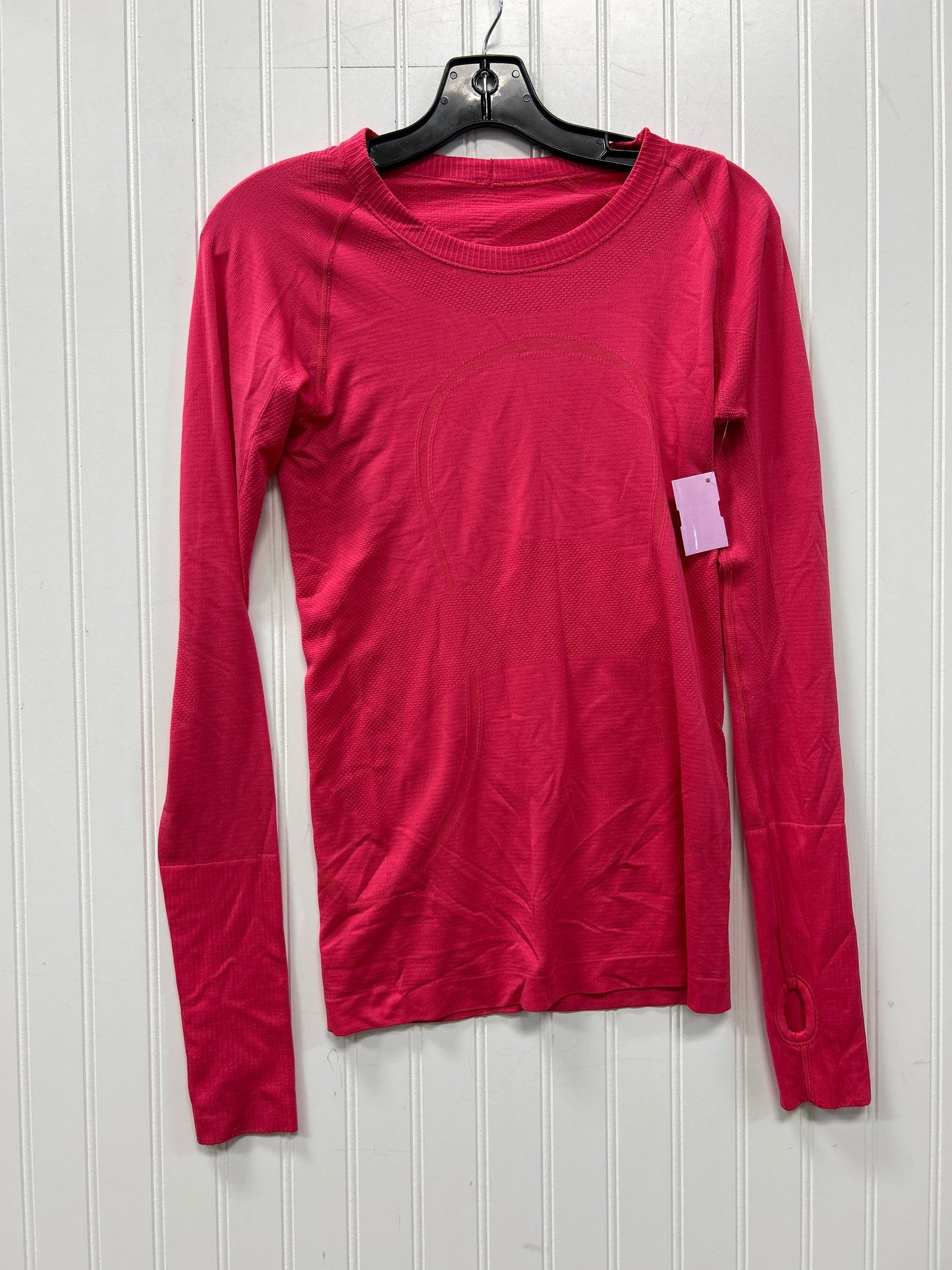 Athletic Top Ls Crewneck By Lululemon In Pink, Size:6