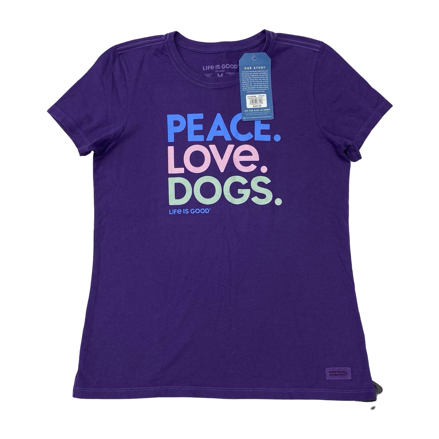 Top Ss Basic By Life Is Good In Purple, Size:M