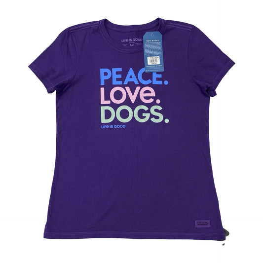 Top Ss Basic By Life Is Good In Purple, Size:M