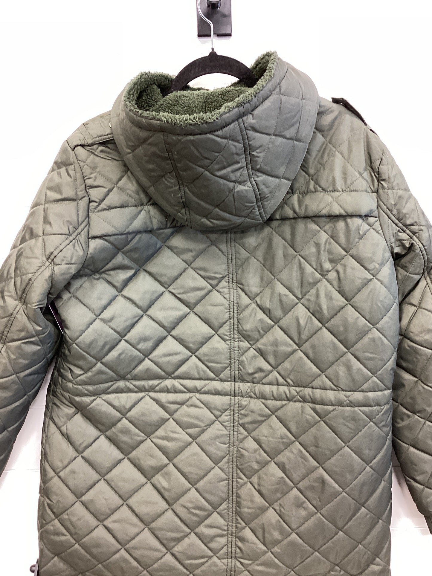 Coat Puffer & Quilted By Lucky Brand In Green, Size:Xl
