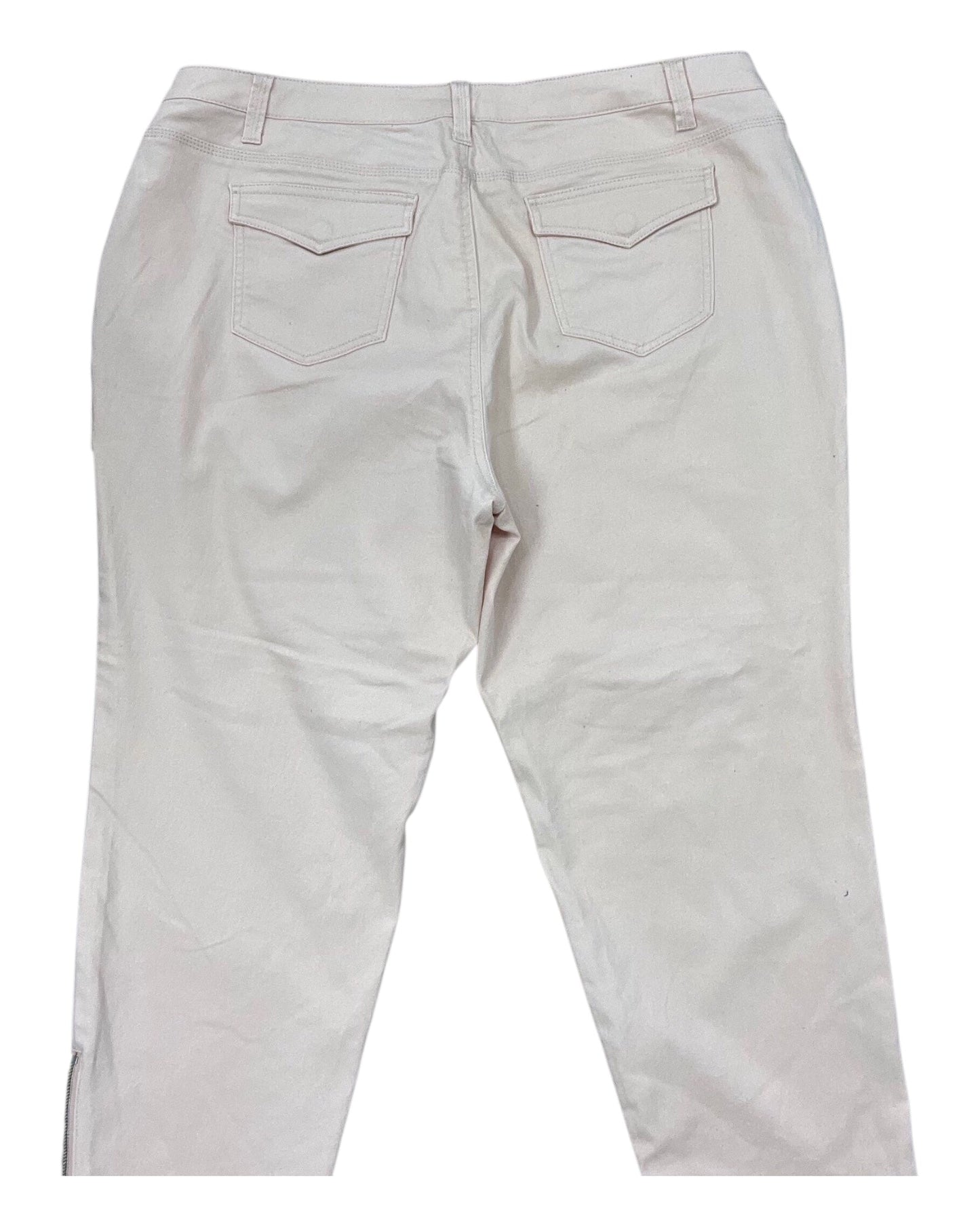Jeans Straight By Kate & Mallory In Peach, Size:20
