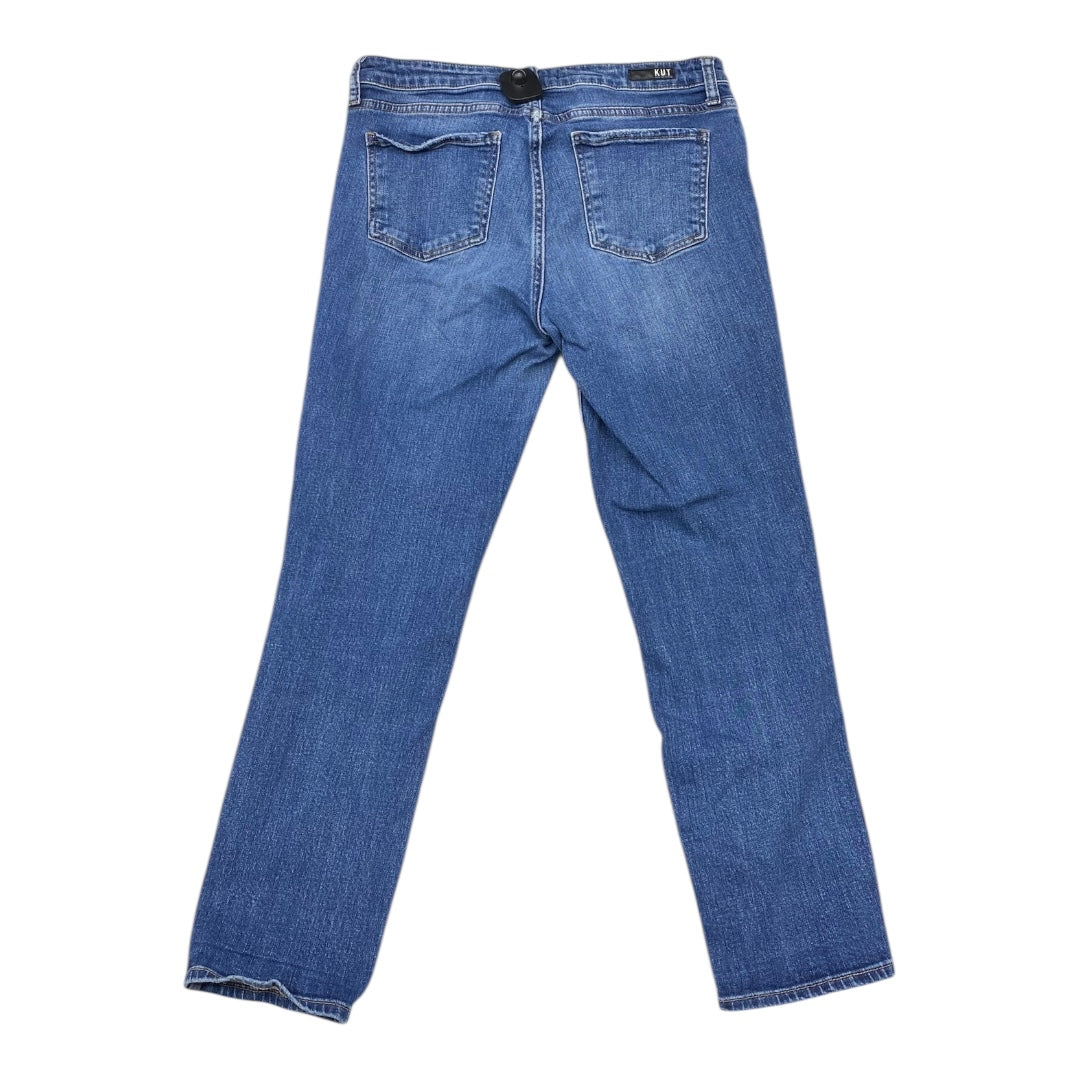 Jeans Boyfriend By Kut In Blue Denim, Size:8