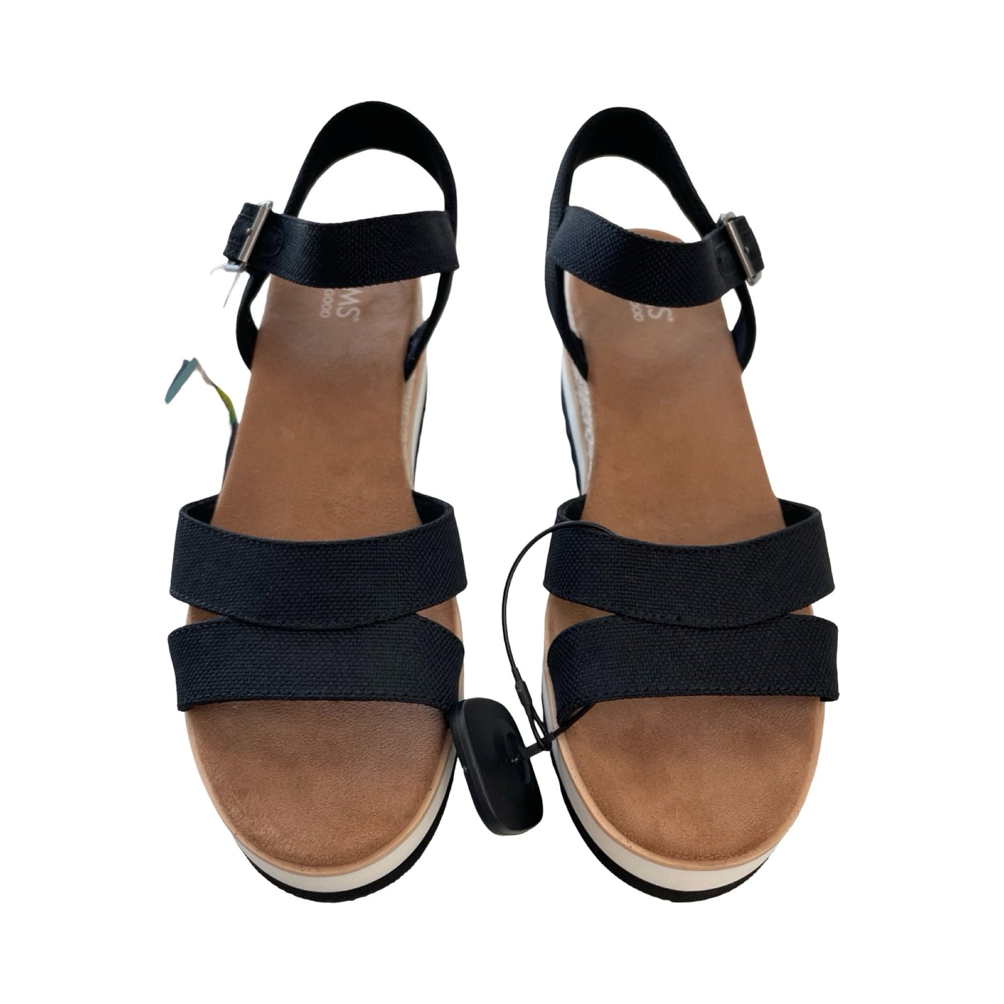 Sandals Heels Block By Toms In Black, Size:9.5