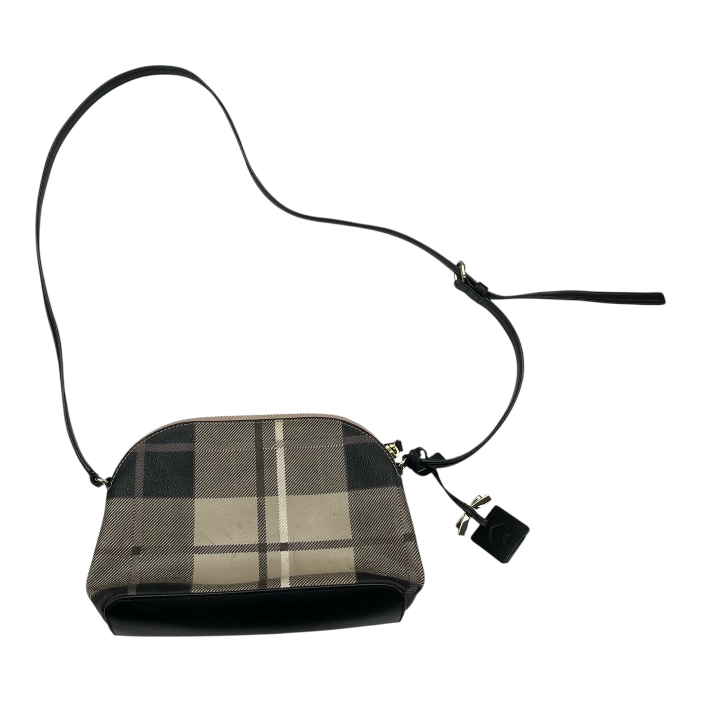 Crossbody Designer By Kate Spade In Plaid Pattern, Size:Small