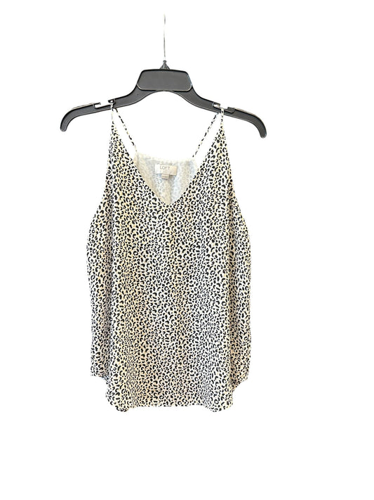 Top Sleeveless By Loft In Animal Print, Size:Sp