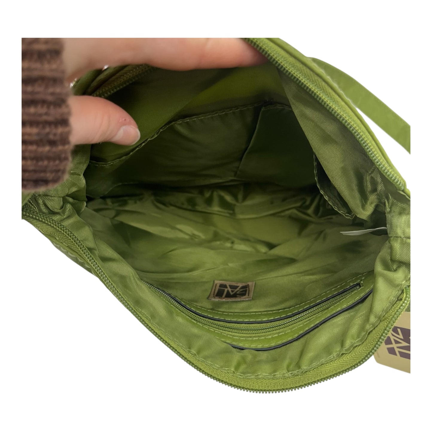 Crossbody By Clothes Mentor In Green, Size:Medium