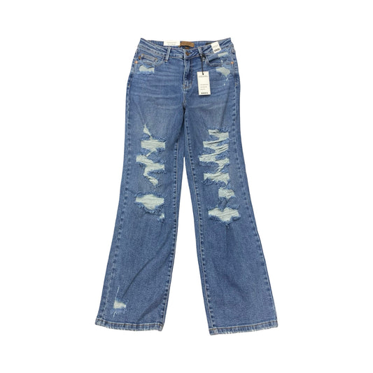 Jeans Straight By Judy Blue In Blue, Size:8