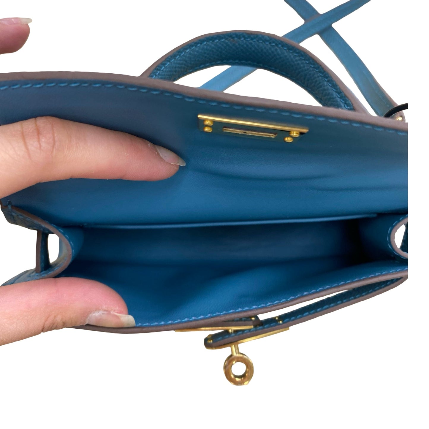 Handbag By Clothes Mentor In Blue, Size:Small