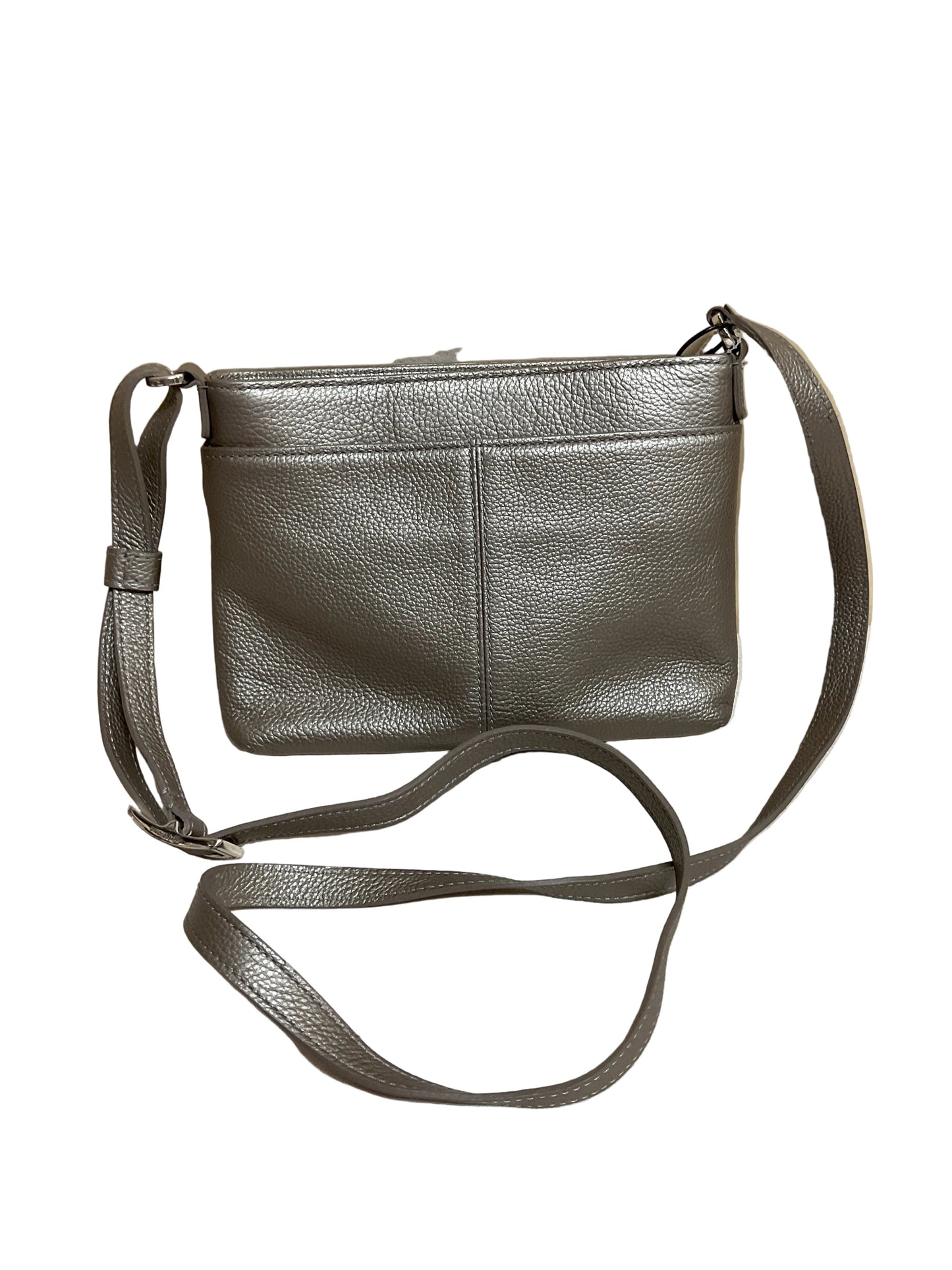 Handbag Leather By Brighton In Taupe, Size:Small