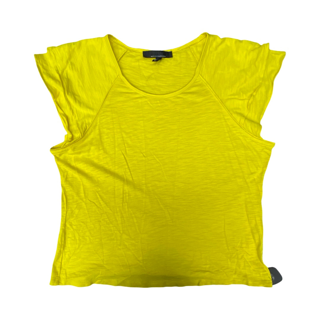 Top Ss By White House Black Market In Yellow, Size:Xl