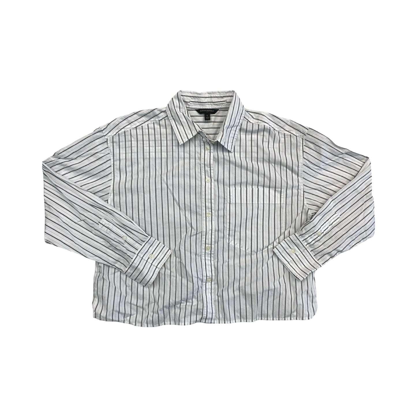Top Ls By Banana Republic In Striped Pattern, Size:L