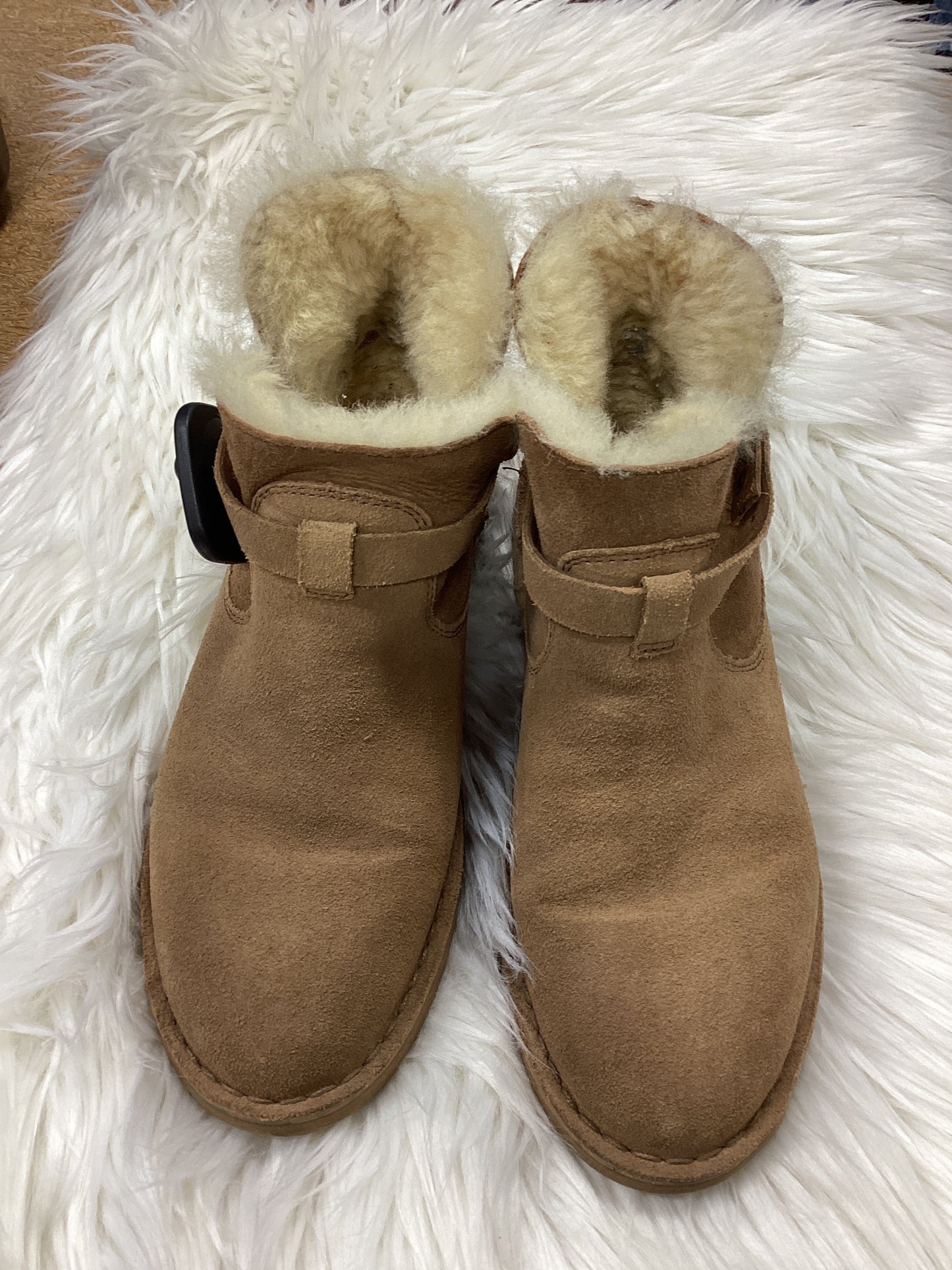 Boots Ankle Flats By Ugg In Tan, Size:6.5