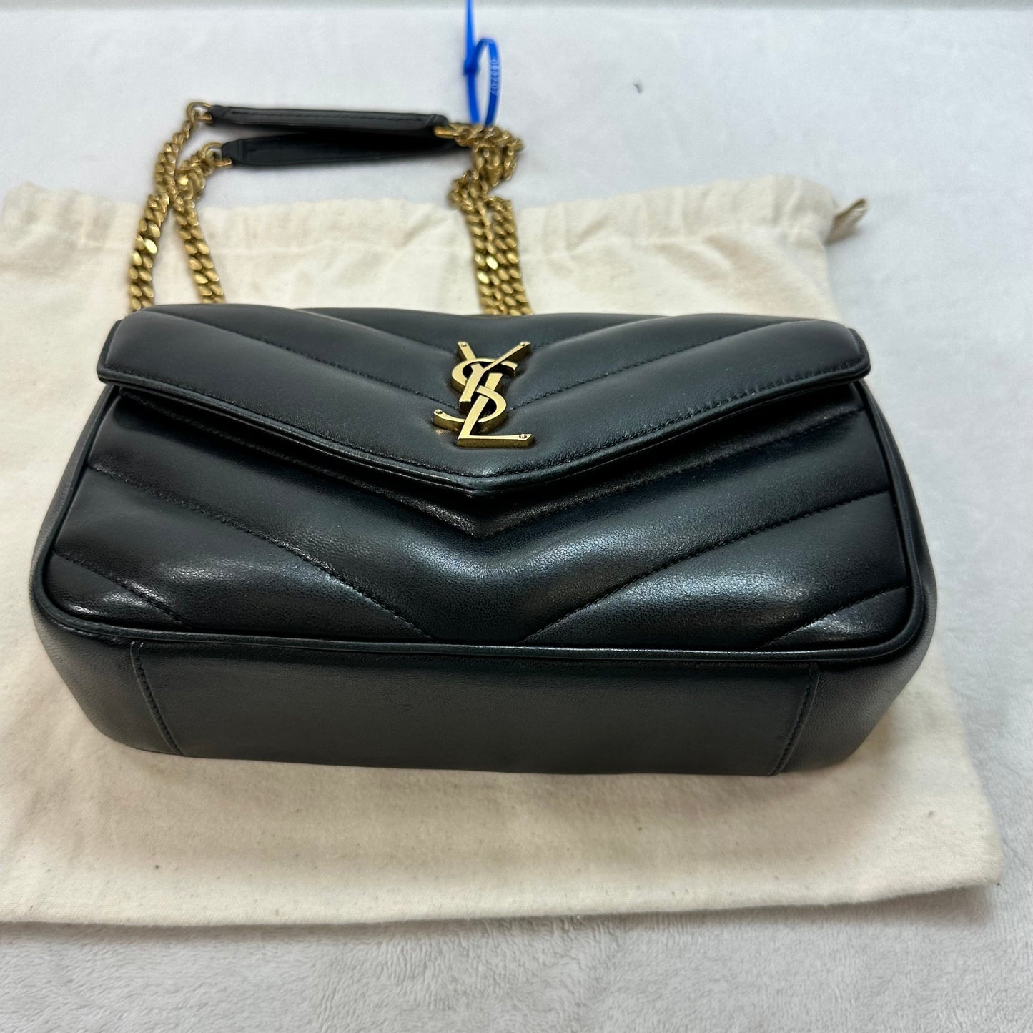 Loulou Matelassé lambskin Small Shoulder Bag Crossbody Luxury Designer By Yves Saint Laurent, Size: Small