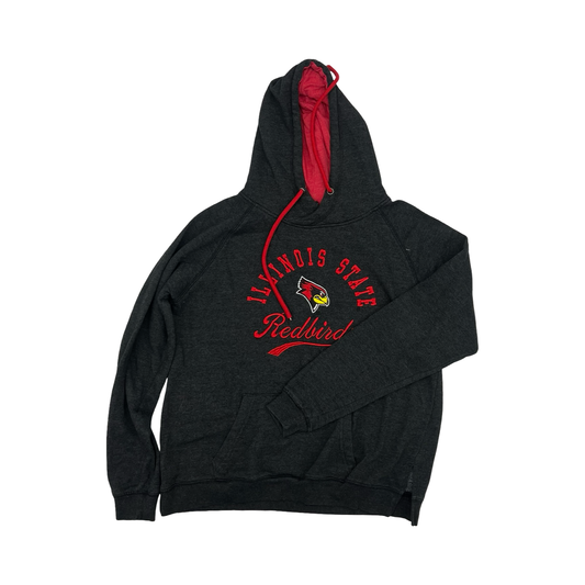 Athletic Sweatshirt Hoodie By Colosseum In Grey & Red, Size:L