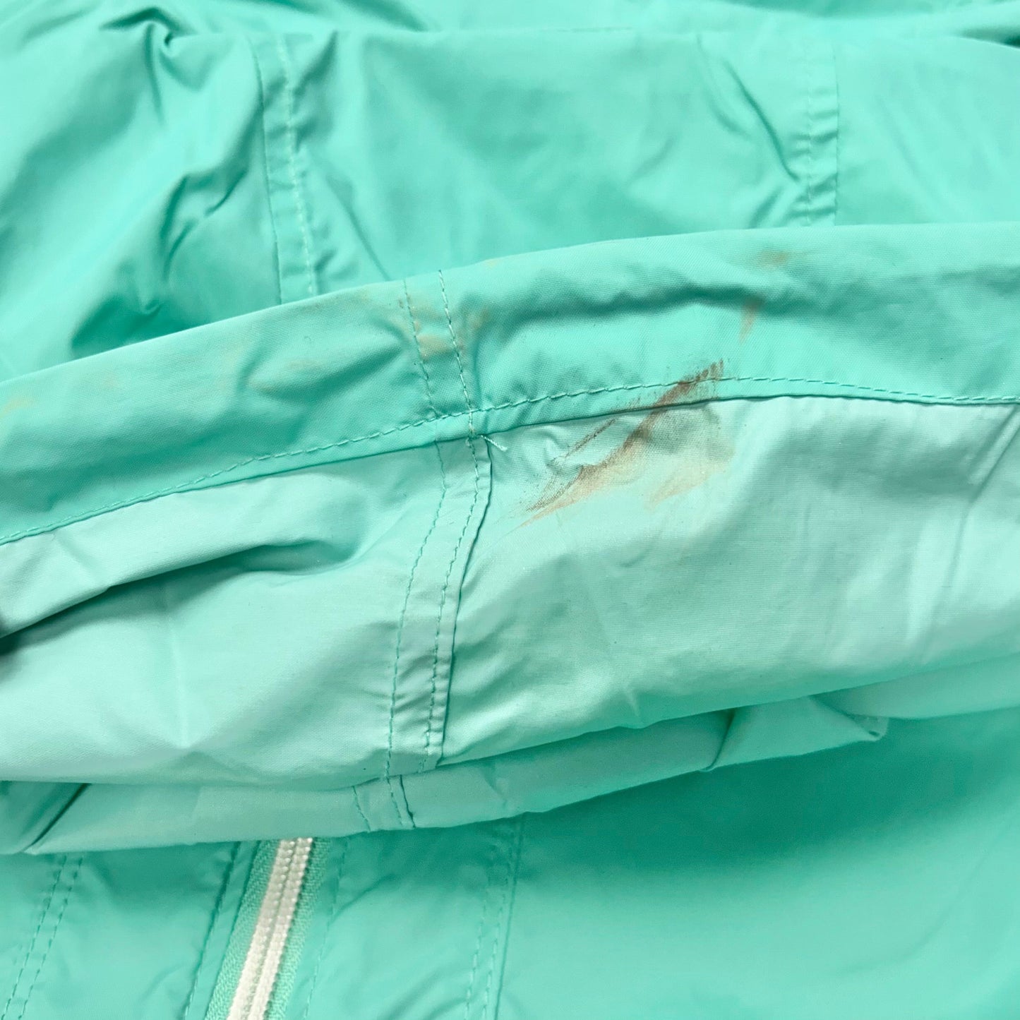 Jacket Windbreaker By Columbia In Teal, Size: L