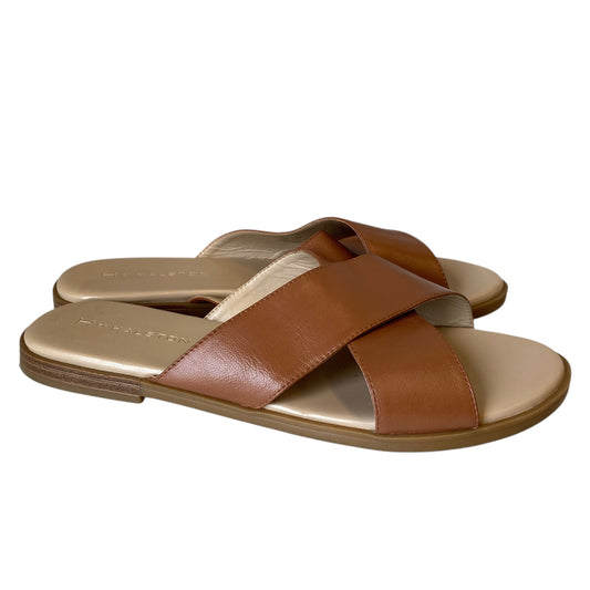 Sandals Designer By Halston In Brown, Size:10