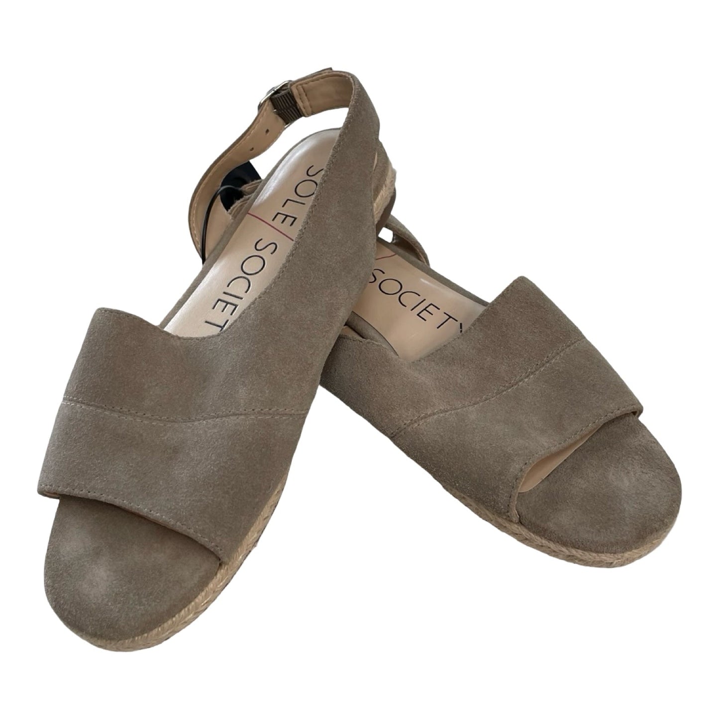 Sandals Flats By Sole Society In Taupe, Size:7