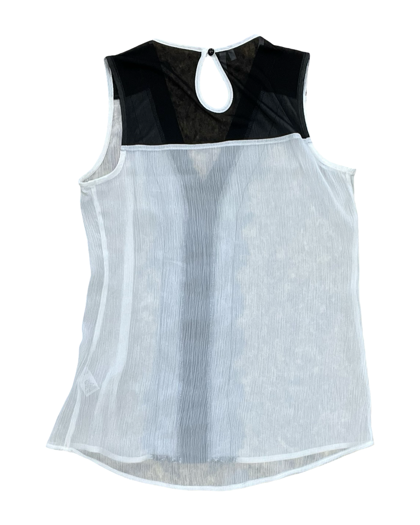 Top Sleeveless By Studio Y In Black & White, Size:S
