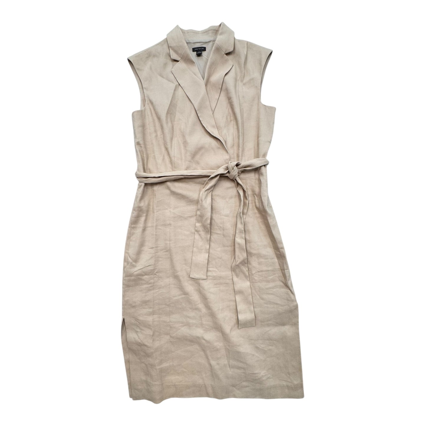 Dress Casual Short By Ann Taylor In Tan, Size:4