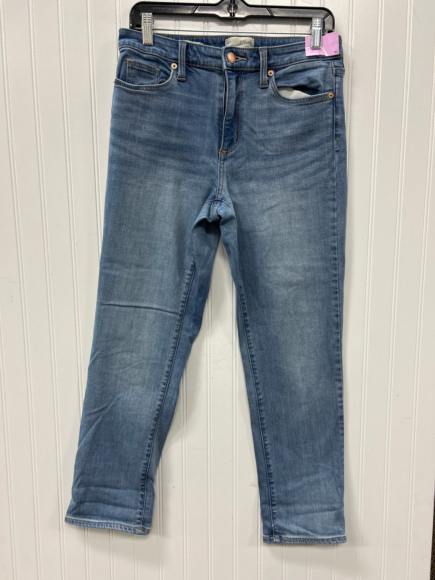 Jeans Straight By Universal Thread In Blue Denim, Size:6