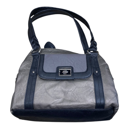 Handbag By Rosetti In Black & Grey, Size:Medium