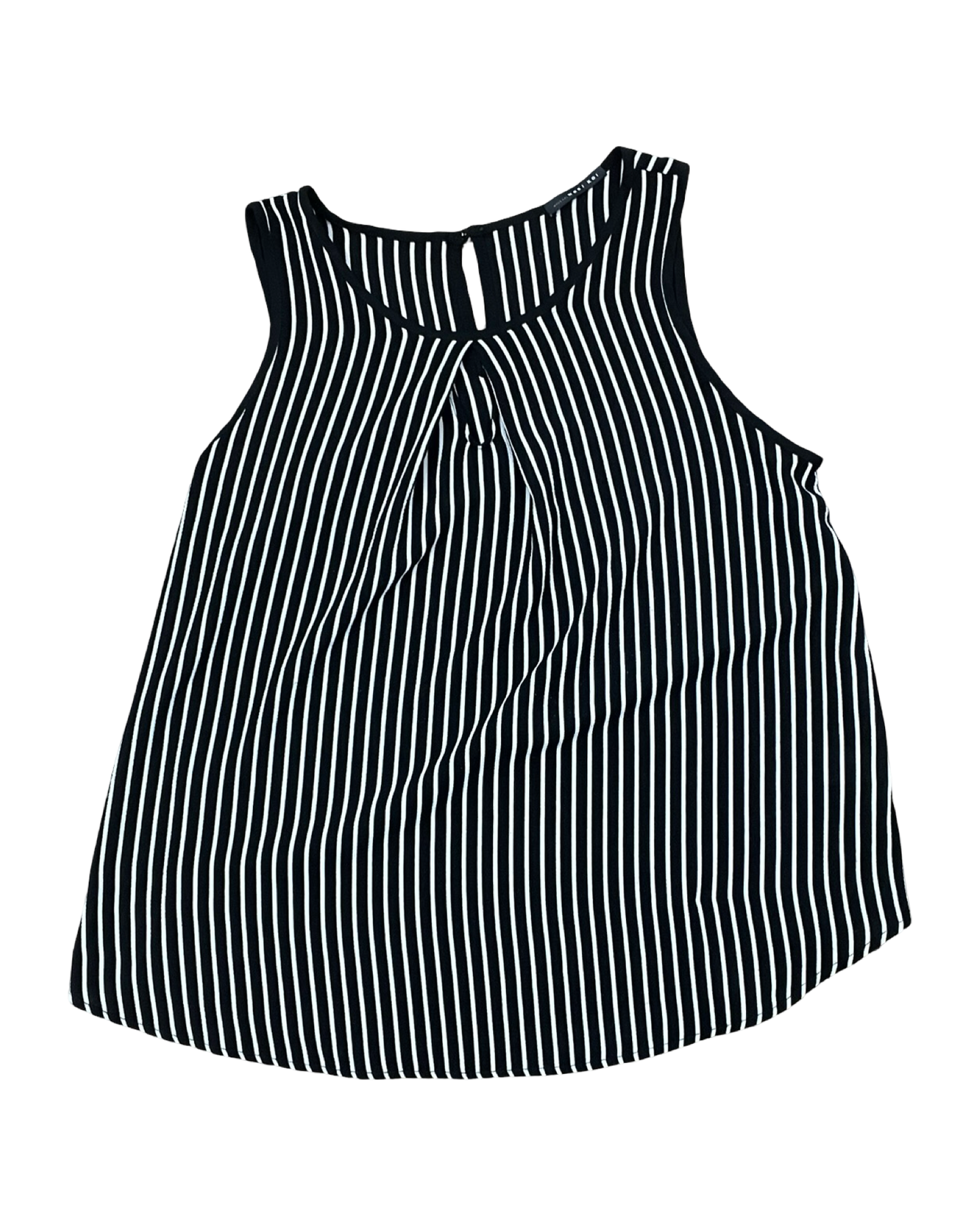 Top Sleeveless By West Kei In Black & White, Size:S