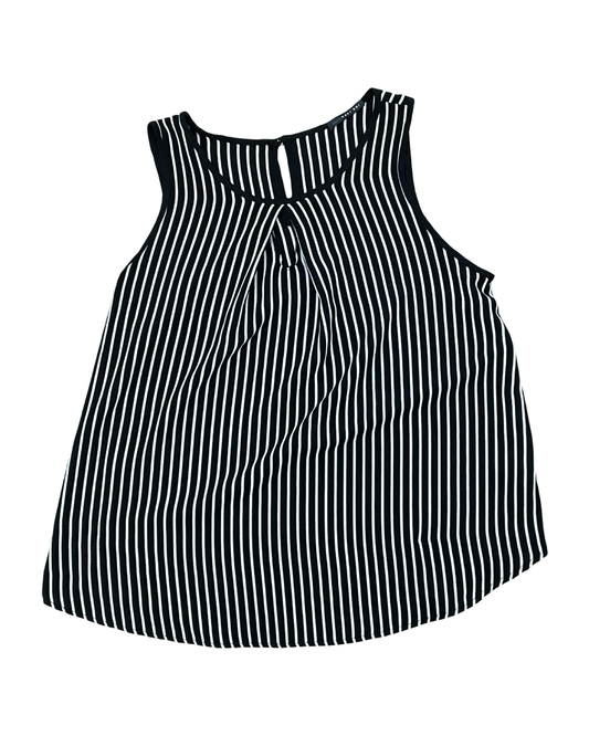 Top Sleeveless By West Kei In Black & White, Size:S