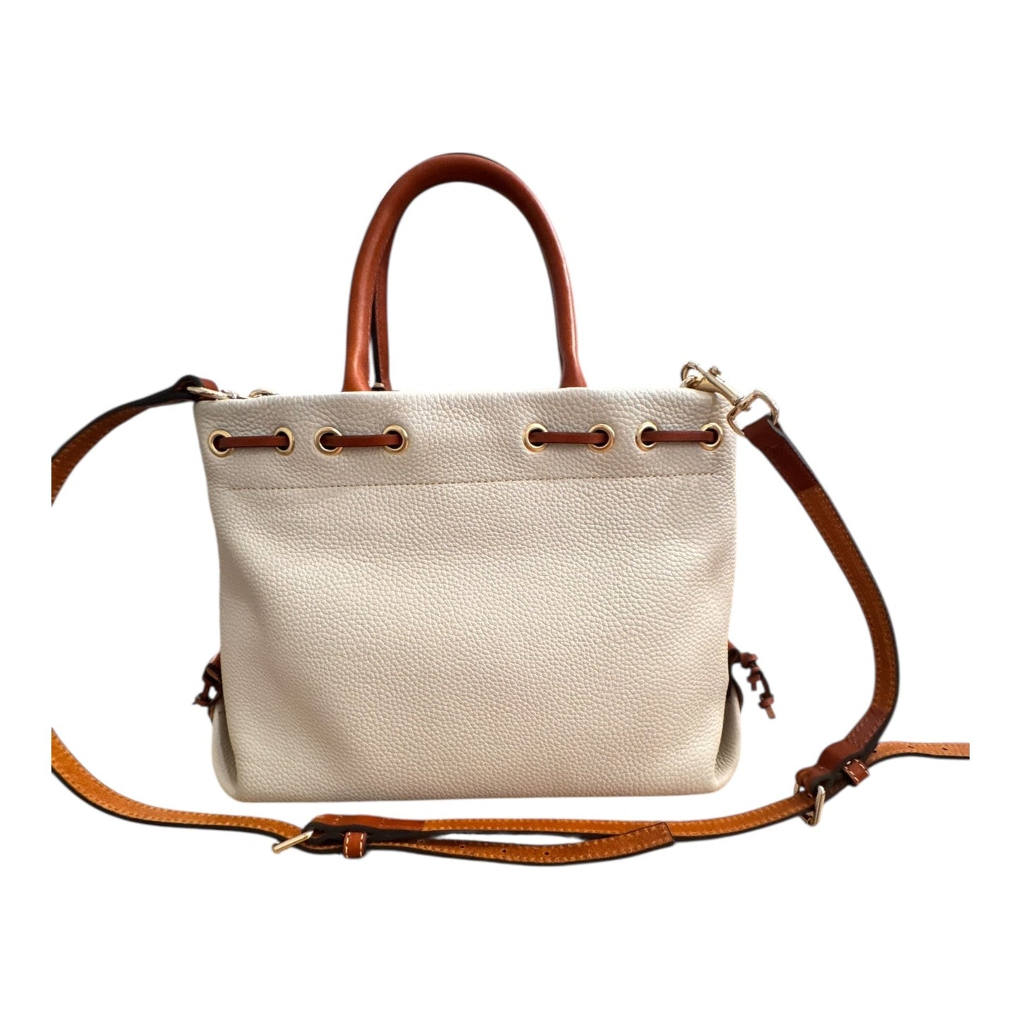 Handbag Designer By Dooney And Bourke In Cream, Size:Medium
