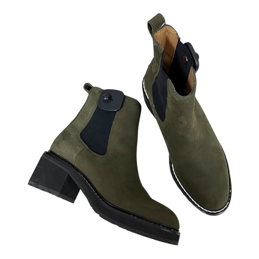 Boots Ankle Heels By Madewell In Black & Green, Size:7