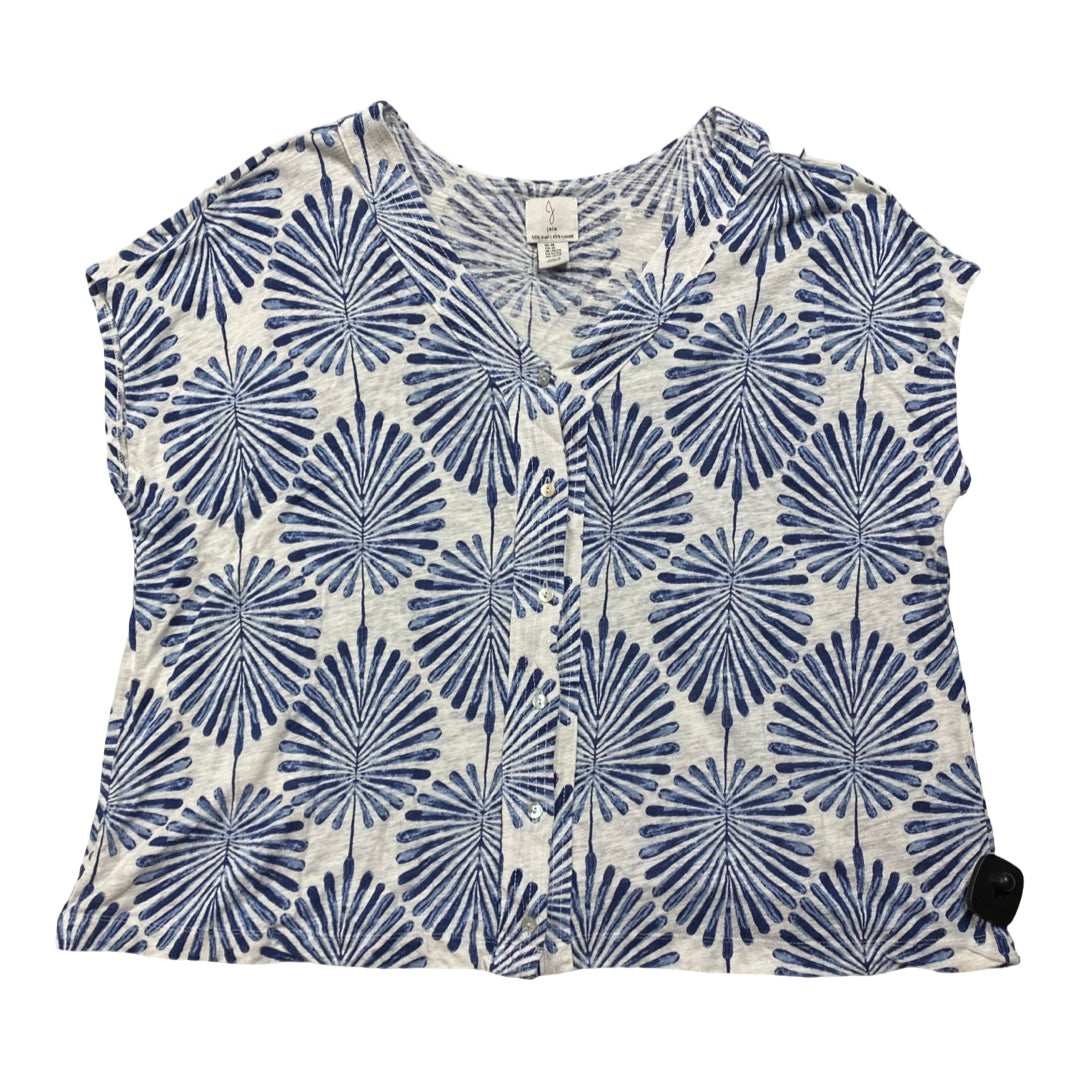 Top Ss By Joie In Blue & White, Size:3X