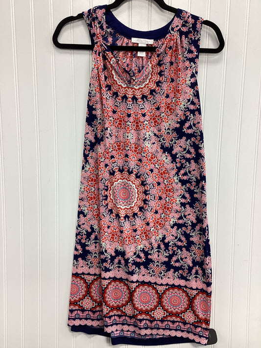 Dress Casual Short By London Times In Blue & Red, Size:4