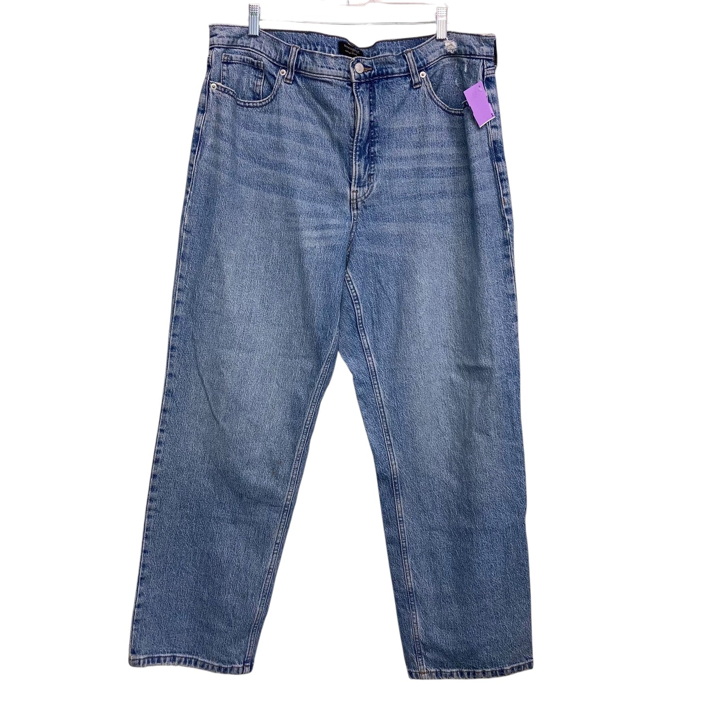 Jeans Straight By Banana Republic In Blue Denim, Size:16