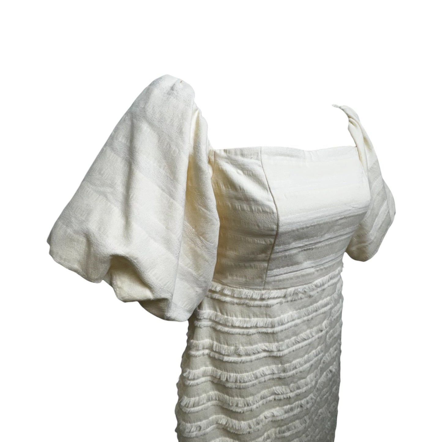 Cala Dress By Badgley Mischka In Cream, Size: 8