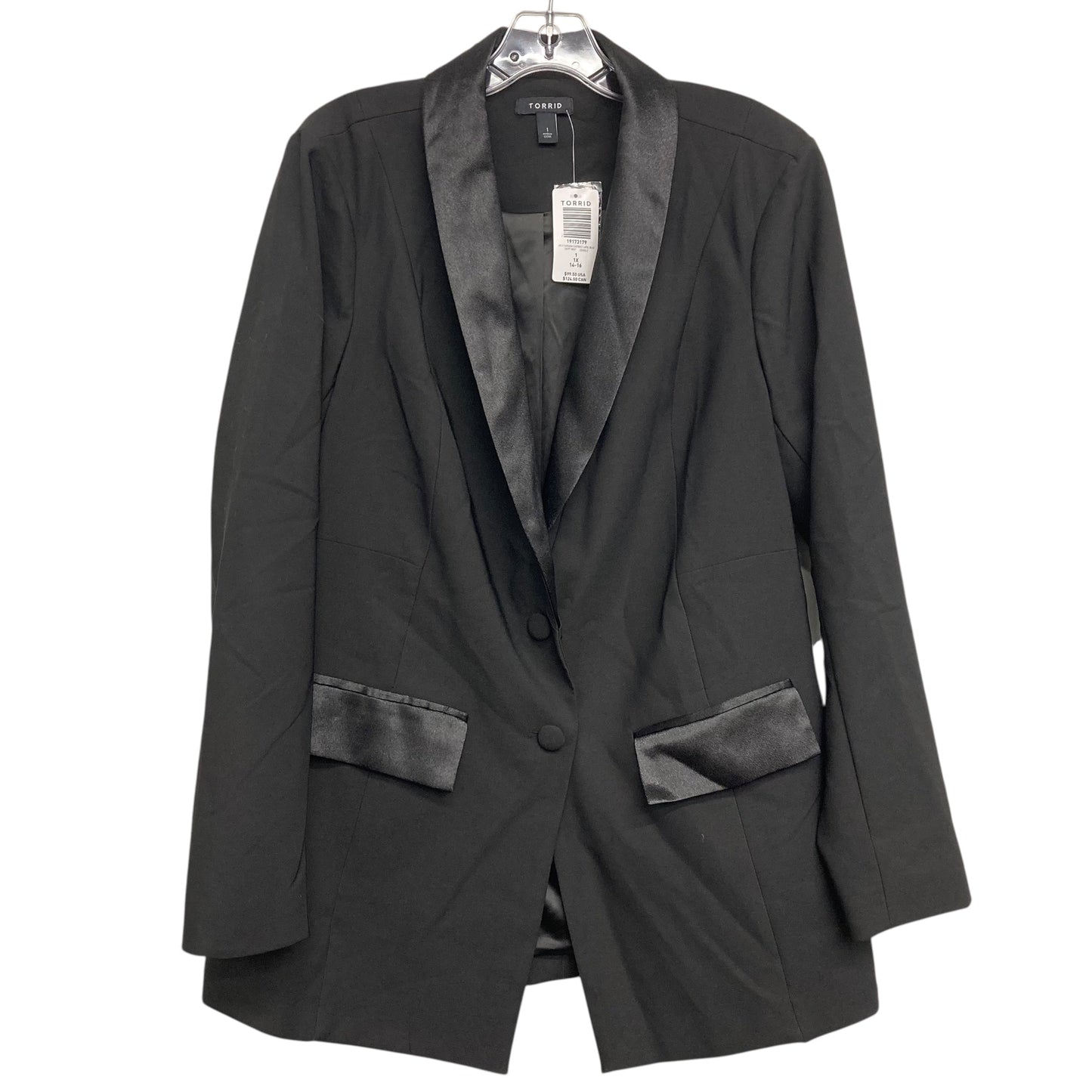 Blazer By Torrid In Black, Size:1X