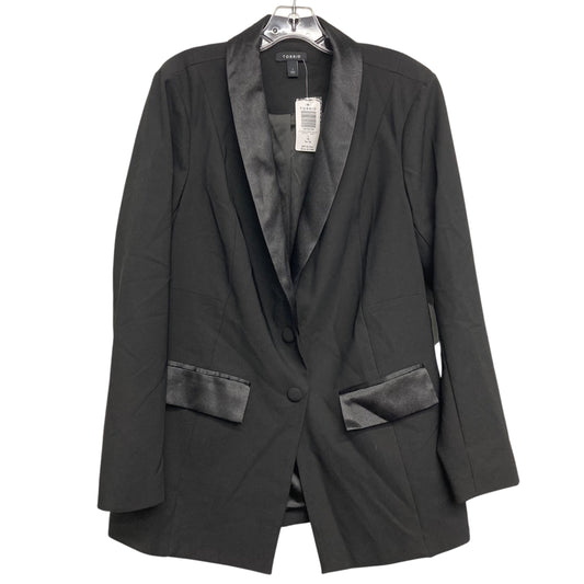 Blazer By Torrid In Black, Size:1X