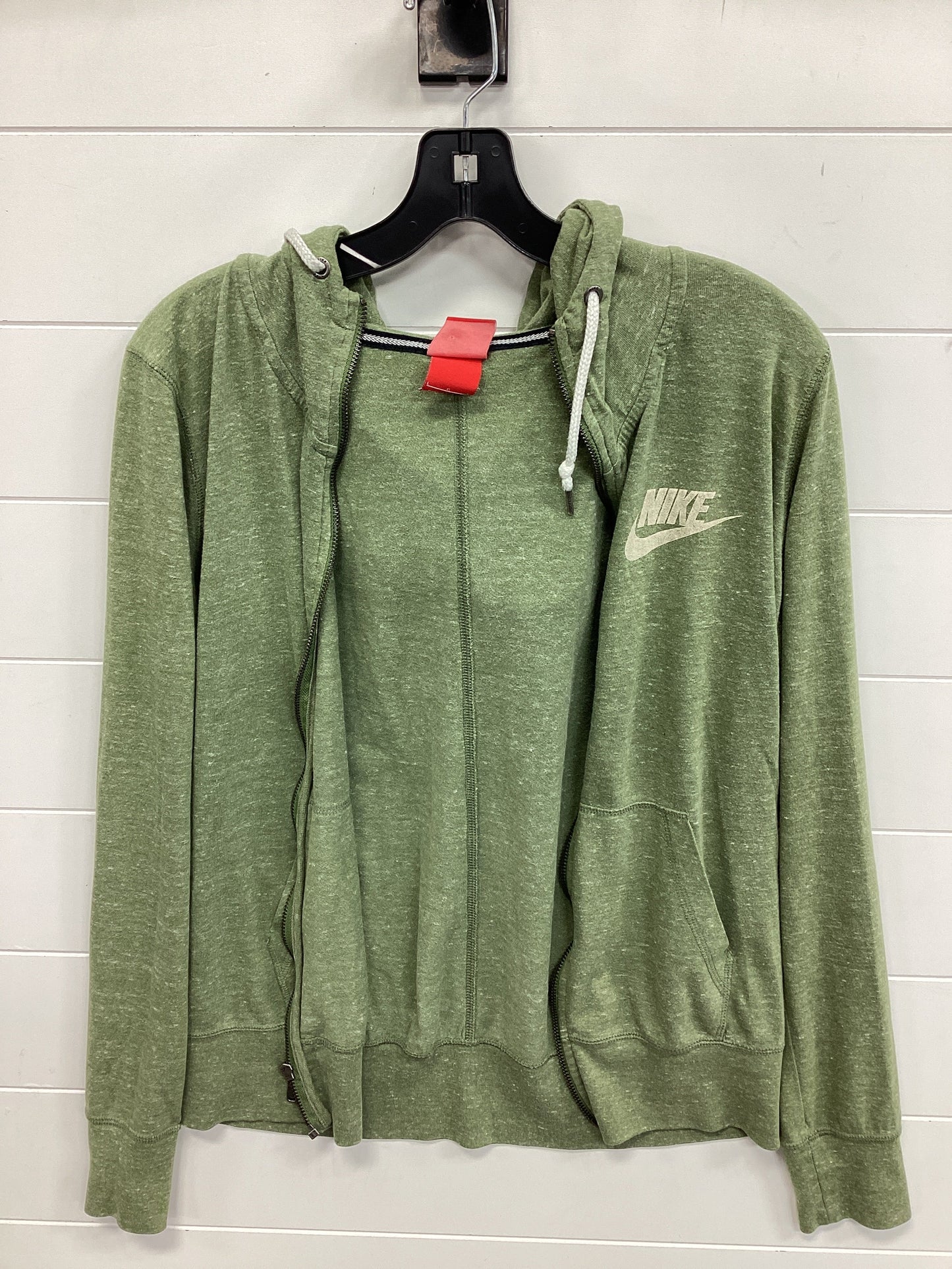 Athletic Top Ls Hoodie By Nike Apparel In Green, Size:L