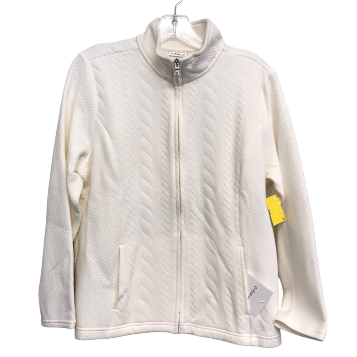 Jacket Other By Croft And Barrow In Cream, Size:L