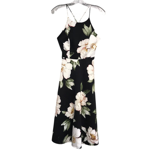 Dress Party Midi By Monteau In Black & White, Size:S