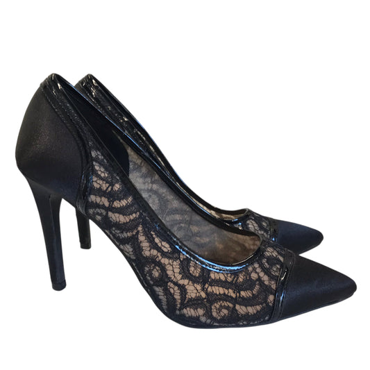 Shoes Heels Stiletto By Fioni In Black, Size:7