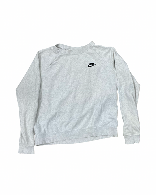 Sweatshirt Crewneck By Nike In Grey, Size:M