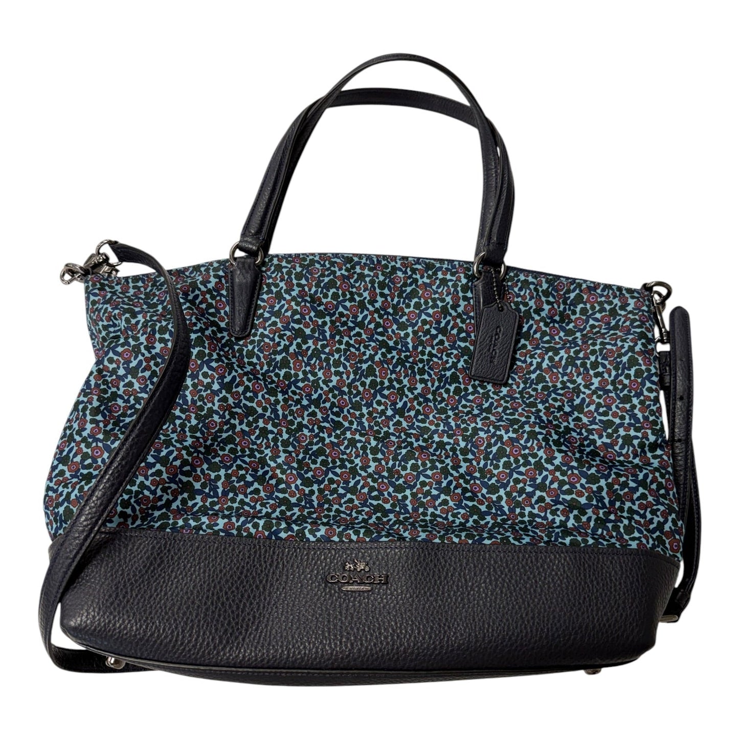 Handbag Designer By Coach In Blue, Size:Large